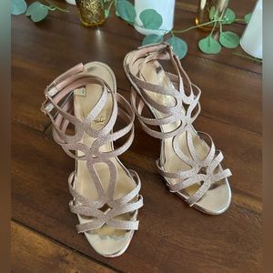 Christian Louboutin Renee Heels- Rose Gold size 36